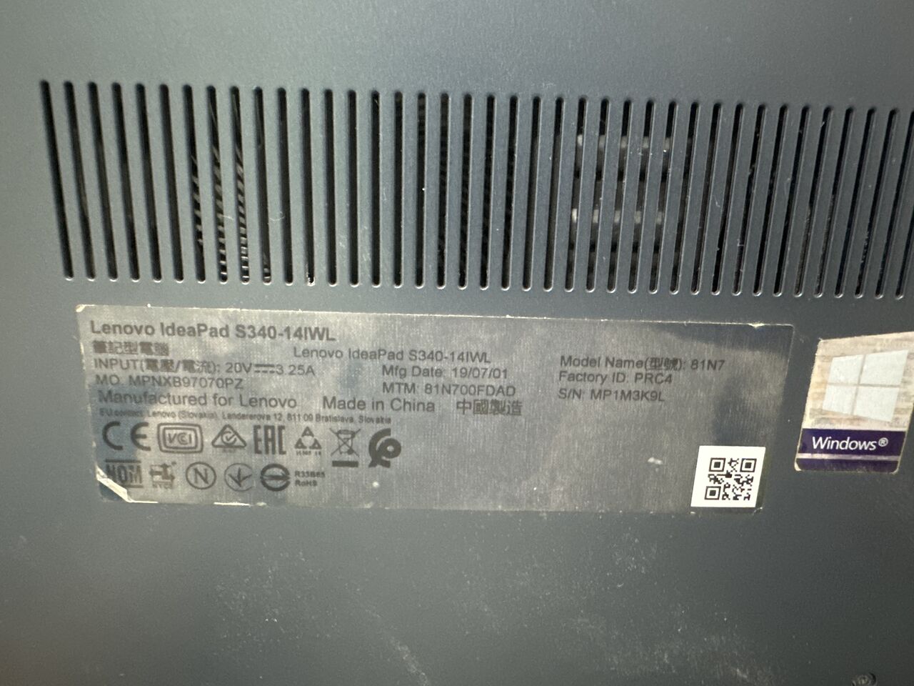 Dammam, Computers, SAR 700,  Laptop Lenovo IdeaPad S340, Corei3 8th Gen