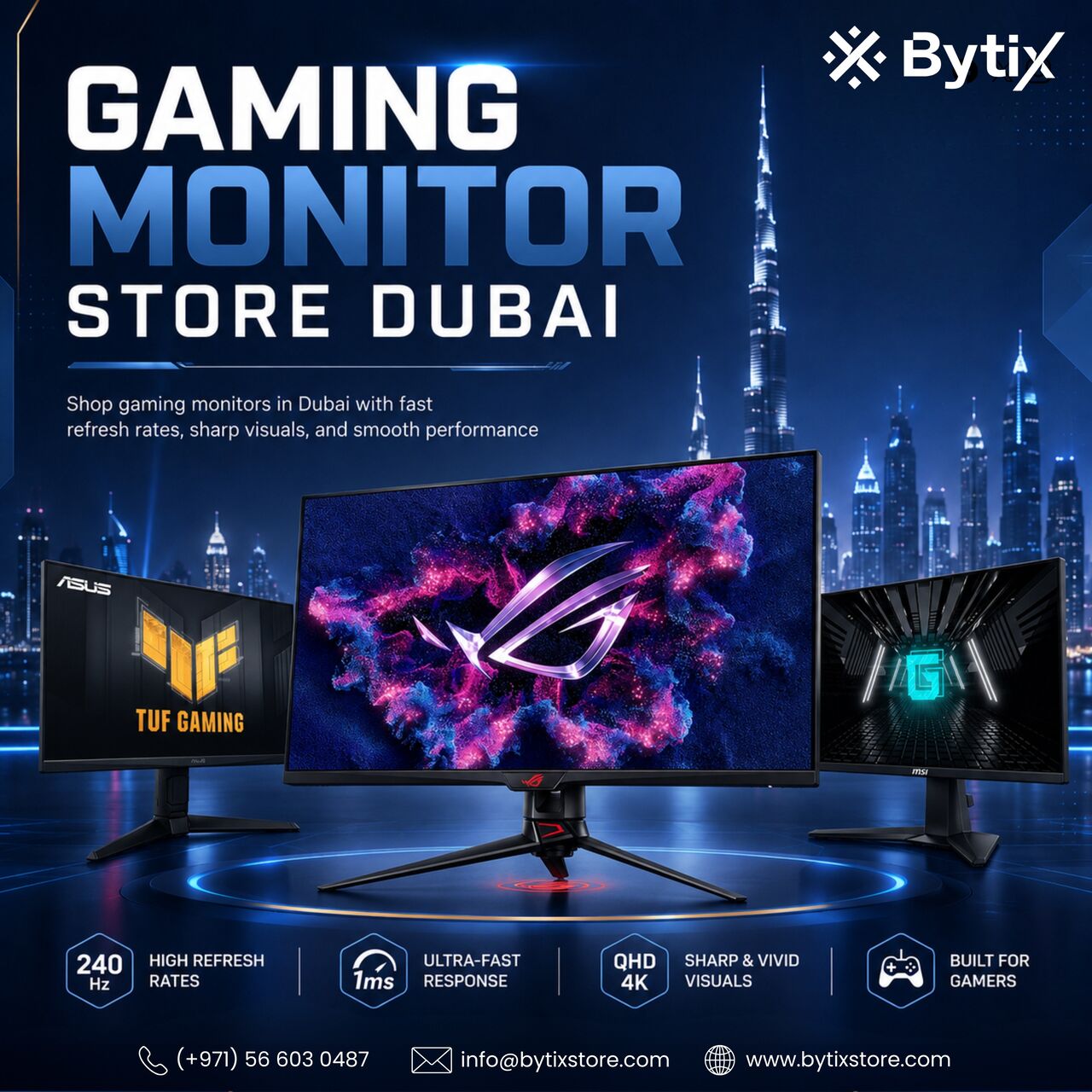 Dubai, Computers, AED 680,  Premium Gaming Monitor Store Dubai| Bytix Store