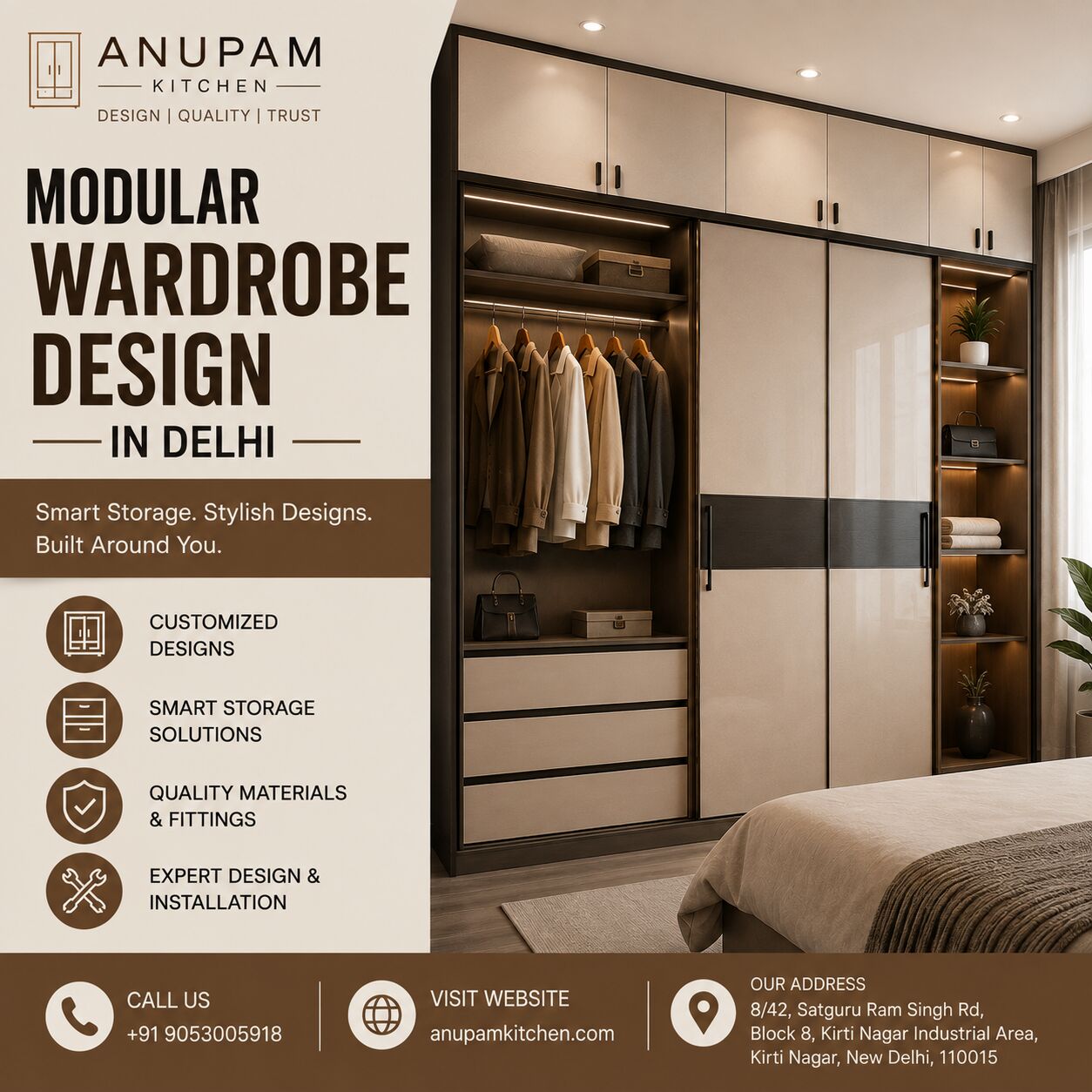 Delhi, Household Items, INR 10000,  Customized Wardrobe Designs In Delhi