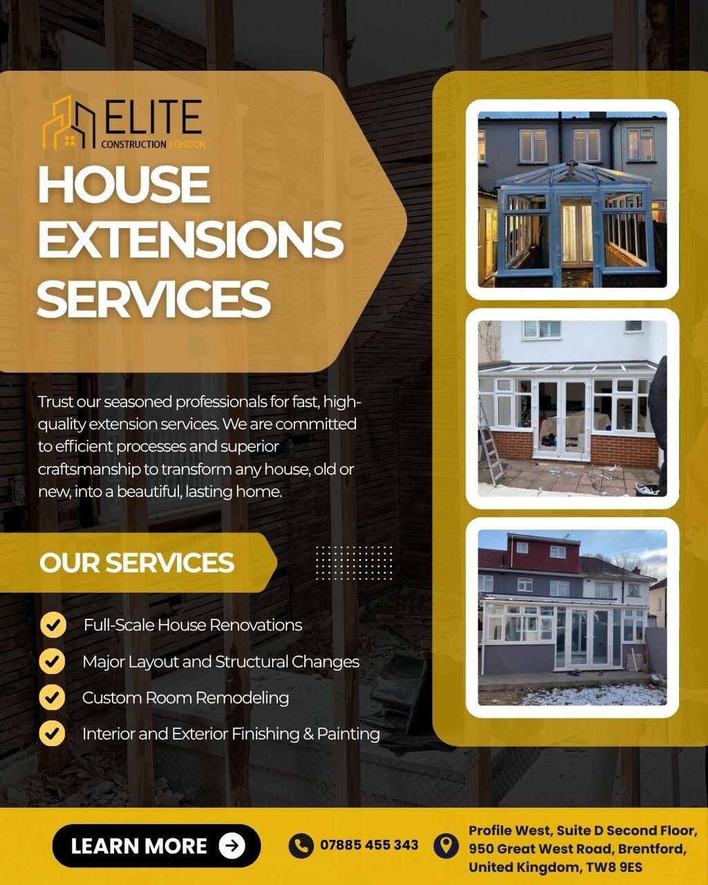 London, Construction, Find The Most Trusted Home Extension Builders In London-Elite Construction London Ltd