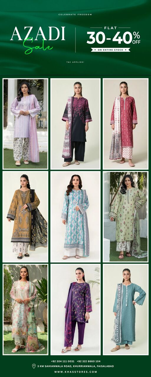 Faisalabad, Clothing & Accessories, A Well-Rounded Collection Of Fashion