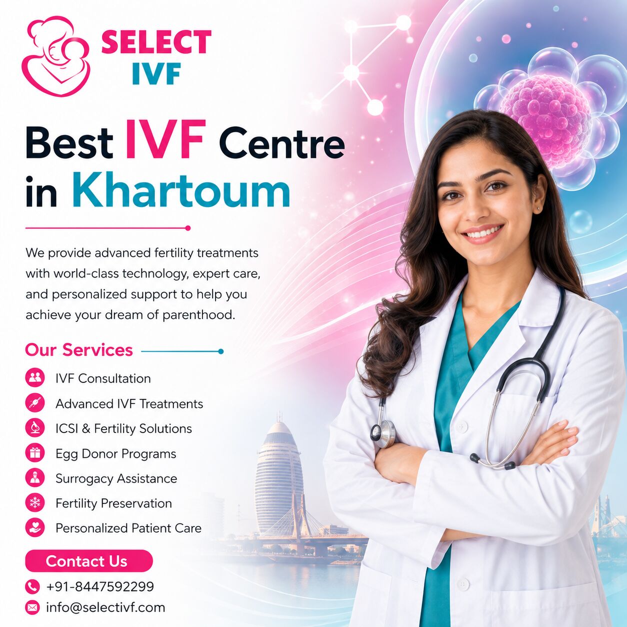 Khartoum, Health, Best IVF Centre In Khartoum