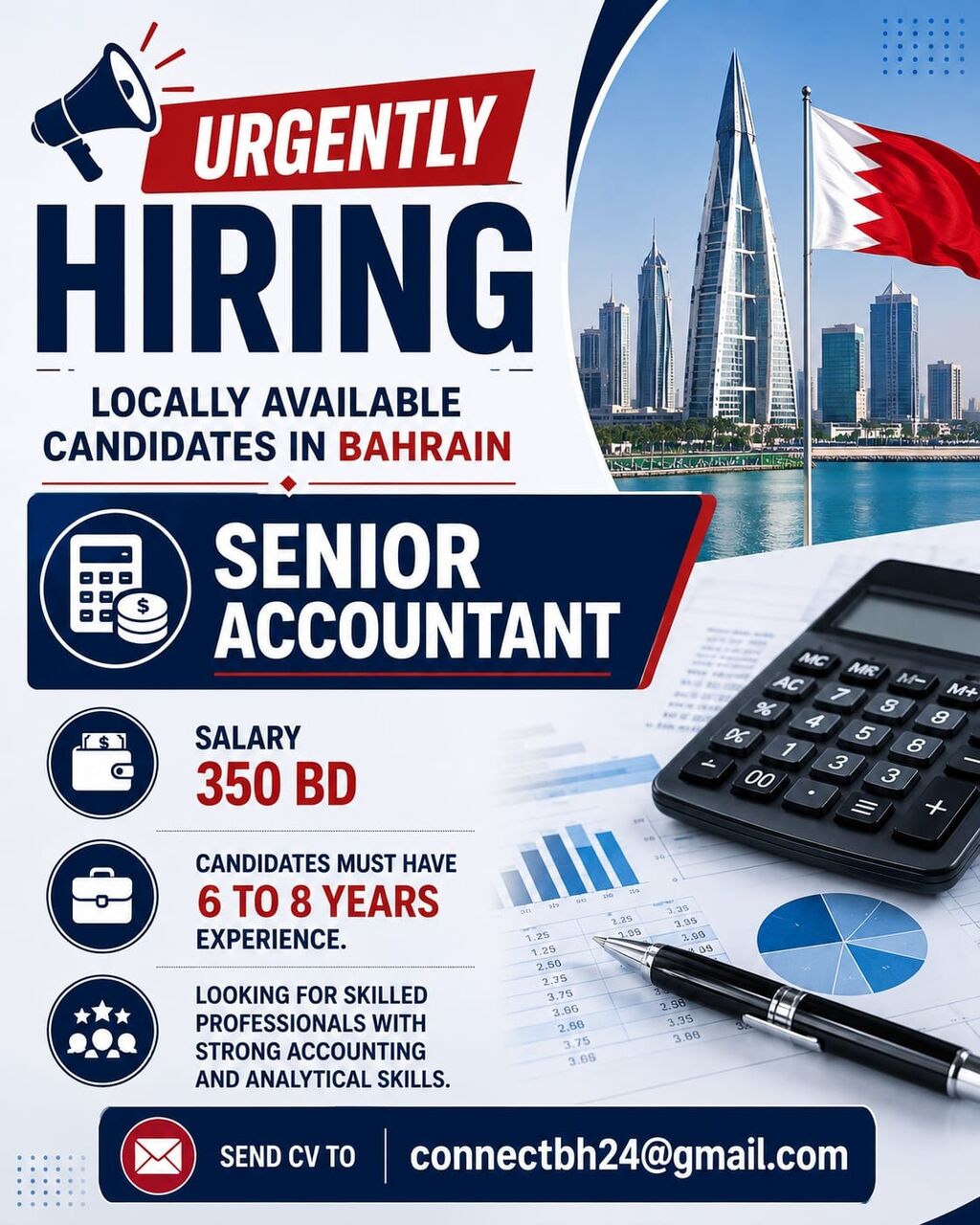 Manama, Jobs, Senior Accountant