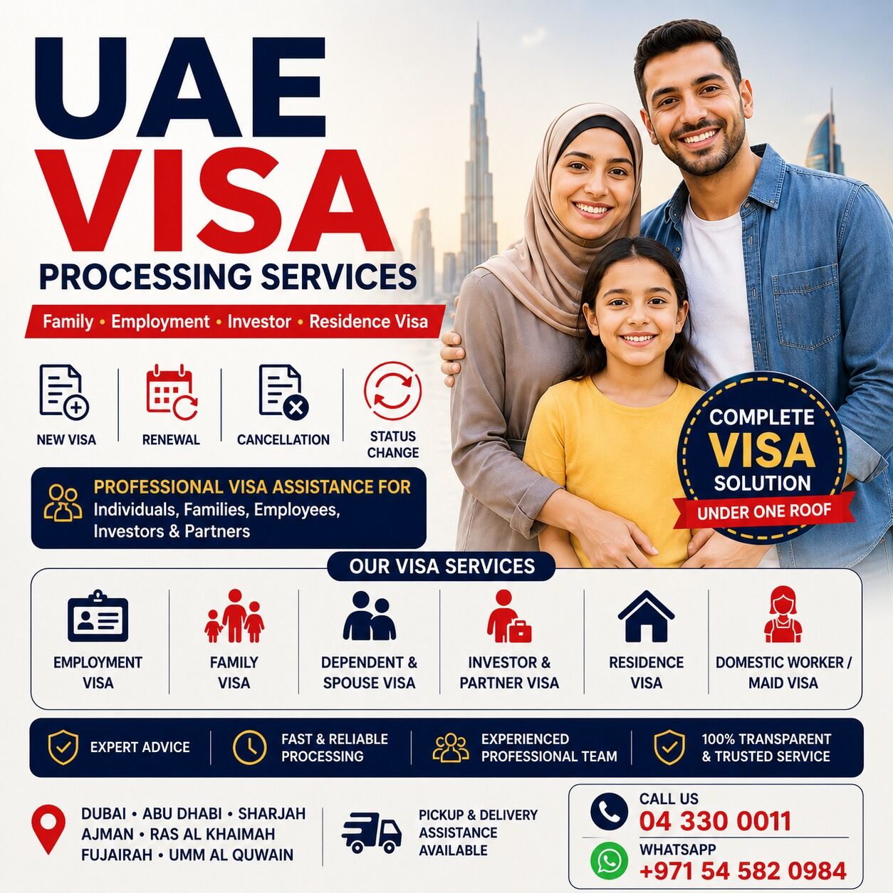 Dubai, Immigration, UAE Visa Services In Dubai & Across All 7 Emirates