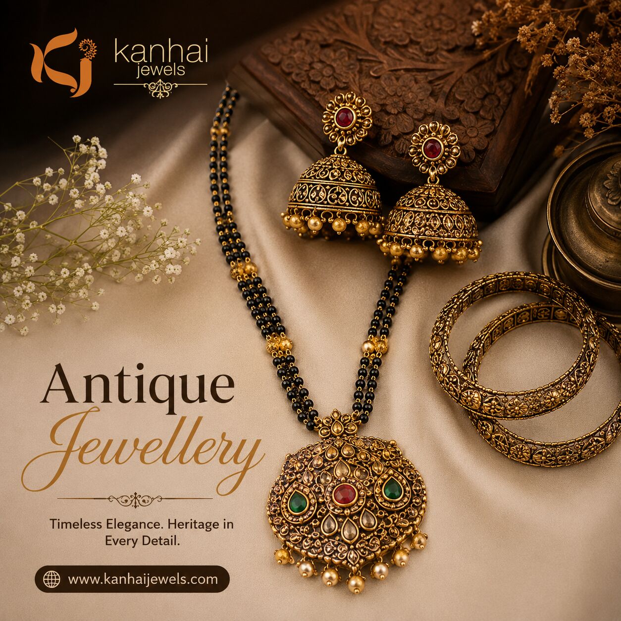 Mumbai, Jewelry, Antique Jewelry Collection &ndash; Timeless Vintage Designs By Kanhai Jewelry