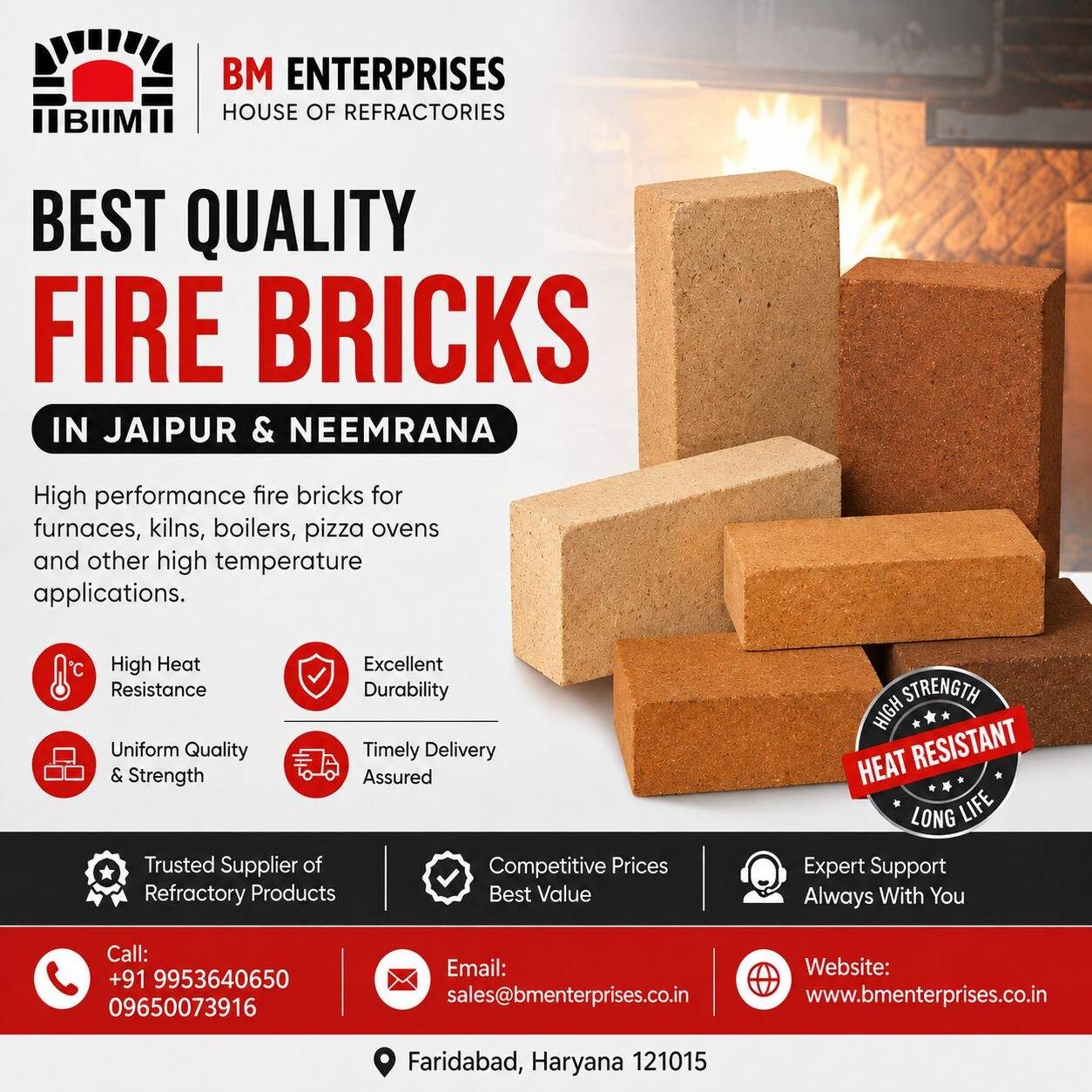 Jaipur, Materials, INR 120,  Best Supplier Of Fire Bricks In Jaipur And Neemrana