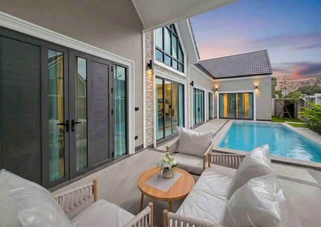 Bangkok, Real Estate For Sale, THB 12900000,  4 BR,  122 Sq. Feet,  LV53600 ขาย พูลวิลล่าสร้างใหม่พร้อมเข้