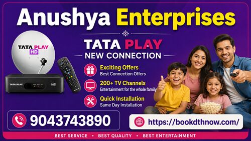 Mumbai, Electronics, INR 3600,  Tata Play New Connection In Nagapattinam | Anushya Enterprises