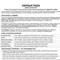 MD. ASHIQUE RAZA +966-552872190 (KSA) 8 Year- 8 Years Of Accounting & Finance Experience |
