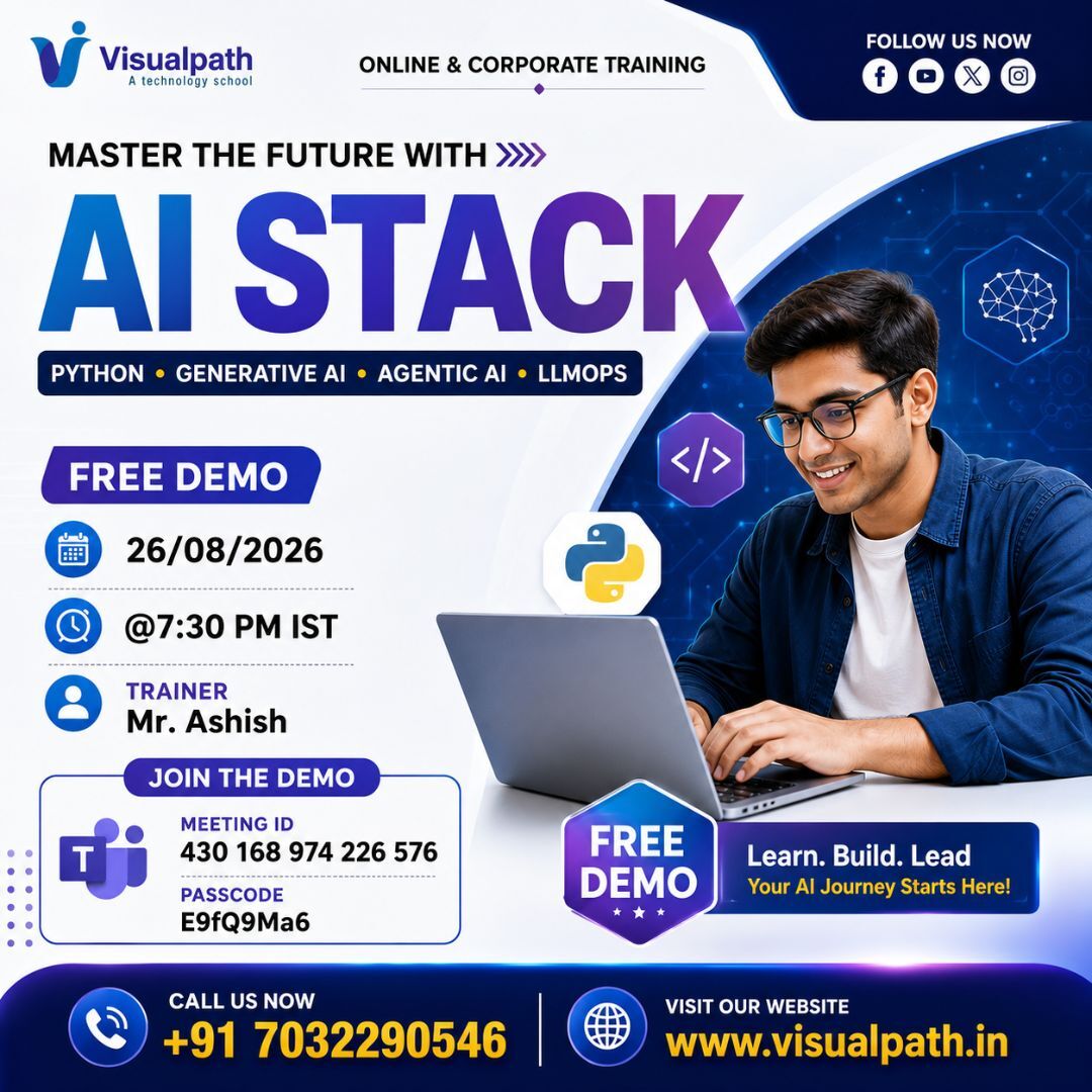 Hyderabad, Education, AI Stack Online Training | Free Demo Session