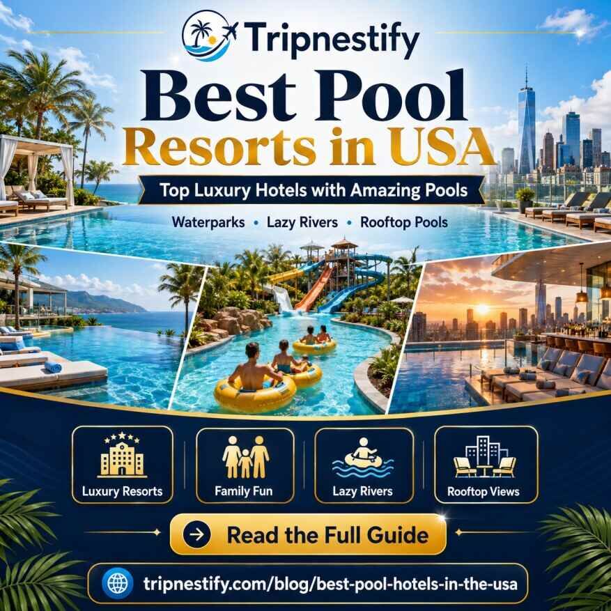 New York, Travel, Best Pool Resorts In USA: Top Luxury Hotels With Amazing Pools | Tripnestify