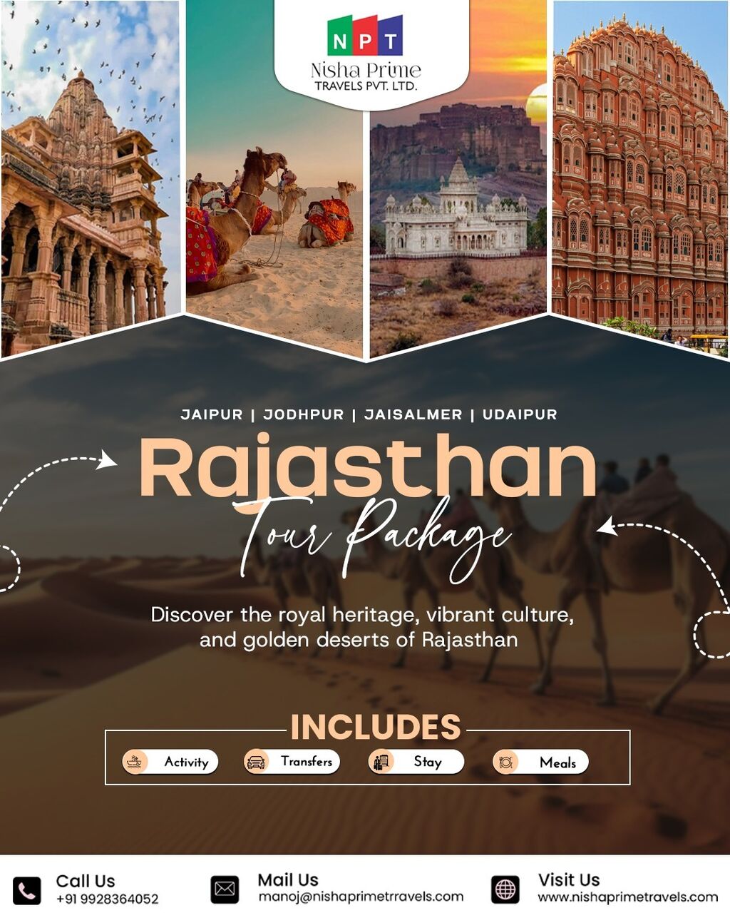 Jaipur, Travel, Rajasthan 10 Days Tour Package With Nisha Prime Travels
