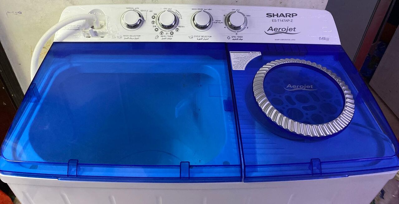 Muharraq, Appliances, BHD 50,  Sharp 14kg Semi Automatic Washing Machine &ndash; Brand New Showroom Condition &ndash; Only Bd 50