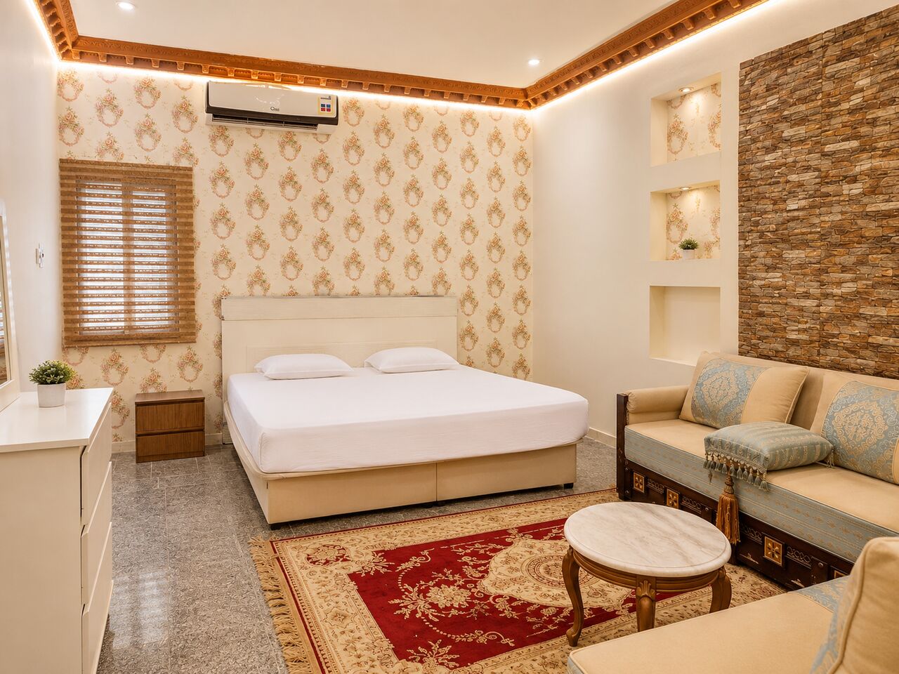 Jeddah, Apartments, Flats, Houses & Villas, SAR 2300/month,  1 BR,  70 Sq. Meter,  Furnished Room With Hall