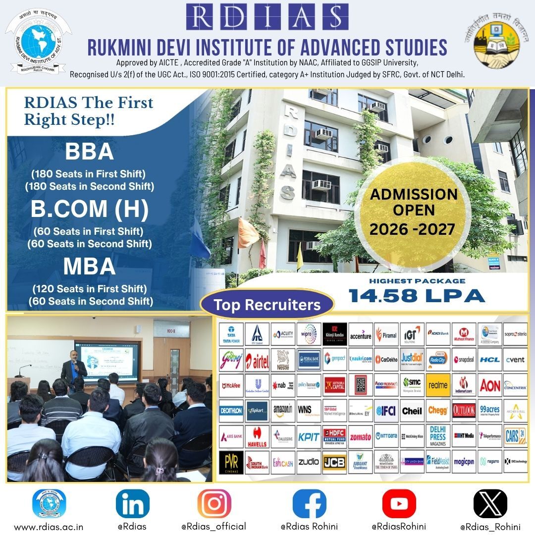 New Delhi, Education, Find The Best B.Com Hons College Under IPU For Your Career - RDIAS