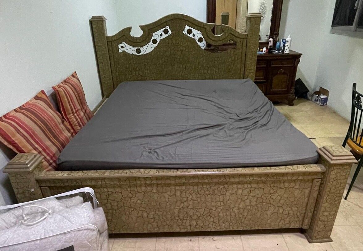 Dammam, Furniture, SAR 75,  Double Size Bed With Mattress, Very Cheap Price