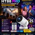 BHD 25,  SmartBarry HT88 Pro 3-in-1 Smart Android 4K Projector  25 BD