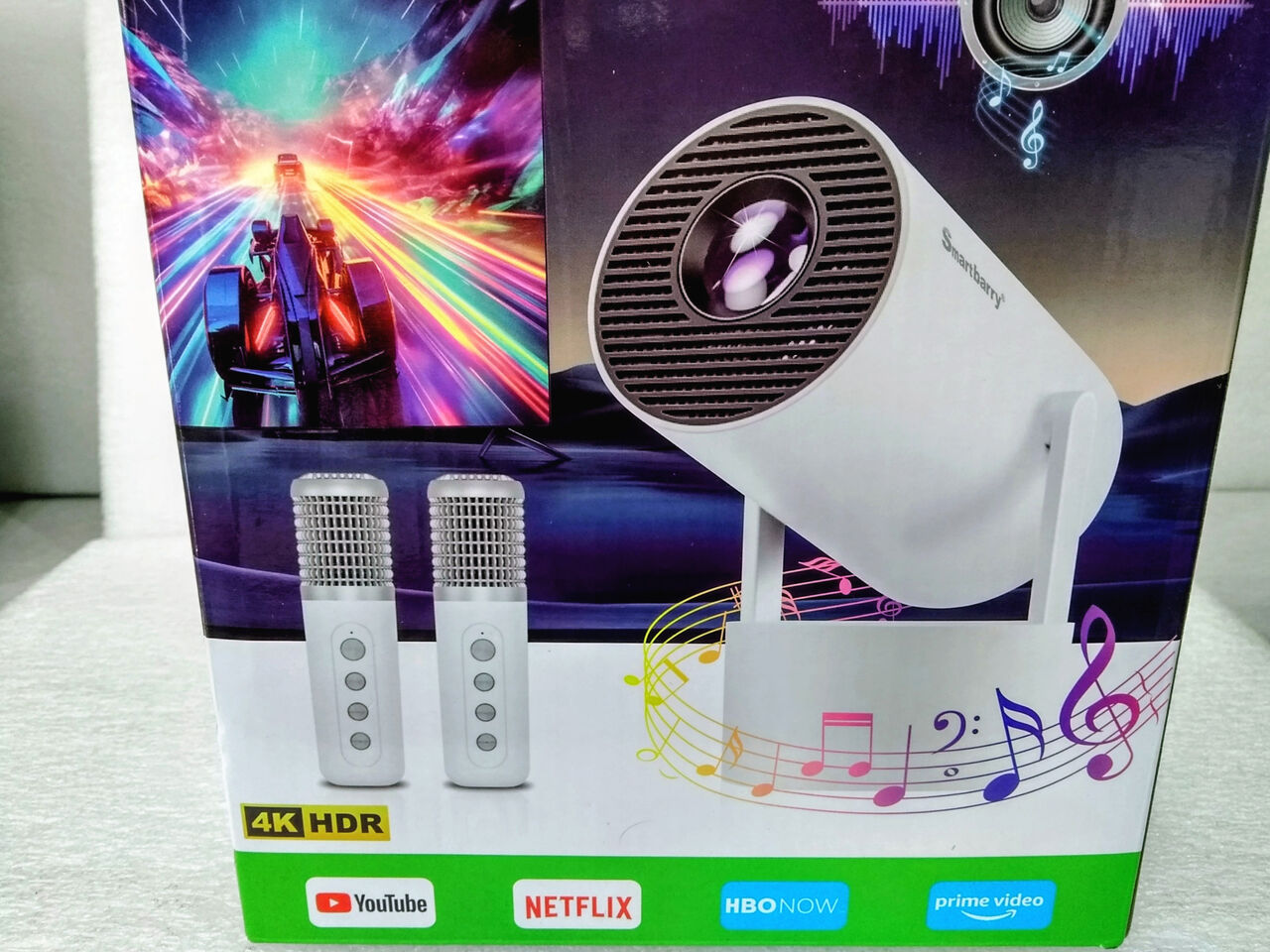 Riffa, Photo & Video, BHD 25,  SmartBarry HT88 Pro 3-in-1 Smart Android 4K Projector  25 BD
