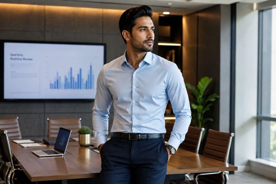 Mumbai, Clothing & Accessories, INR 899,  Slim Fit Formal Shirt For Men: Modern Cut Office Styles