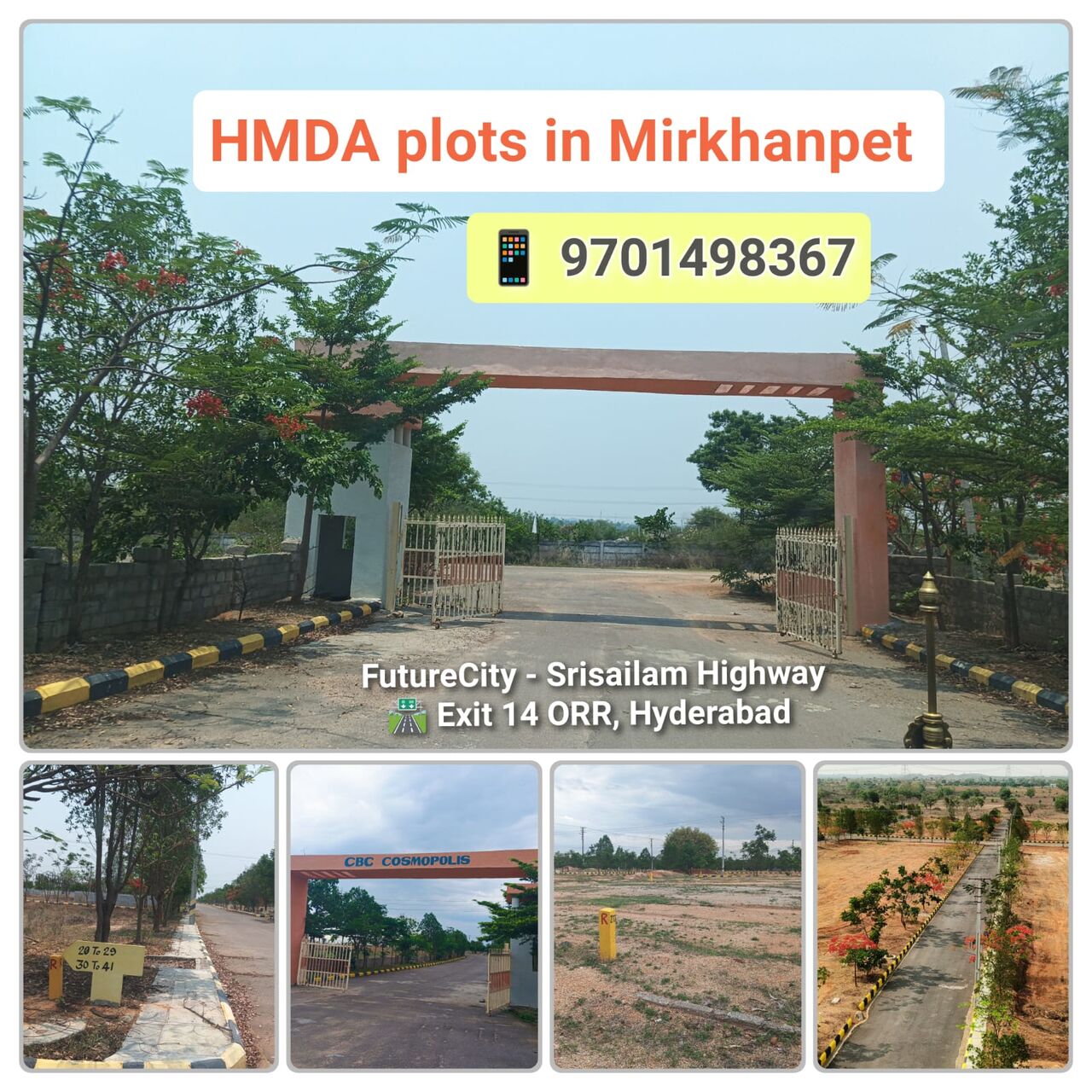 Hyderabad, Residential Plots, INR 16499,  230 Sq. Yard,  HMDA Plots For Sale Near Srisailam Highway - Hyderanbad 9701498367