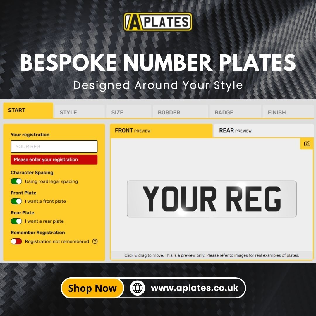 London, Auto Parts, Bespoke Number Plates Designed Around Your Style