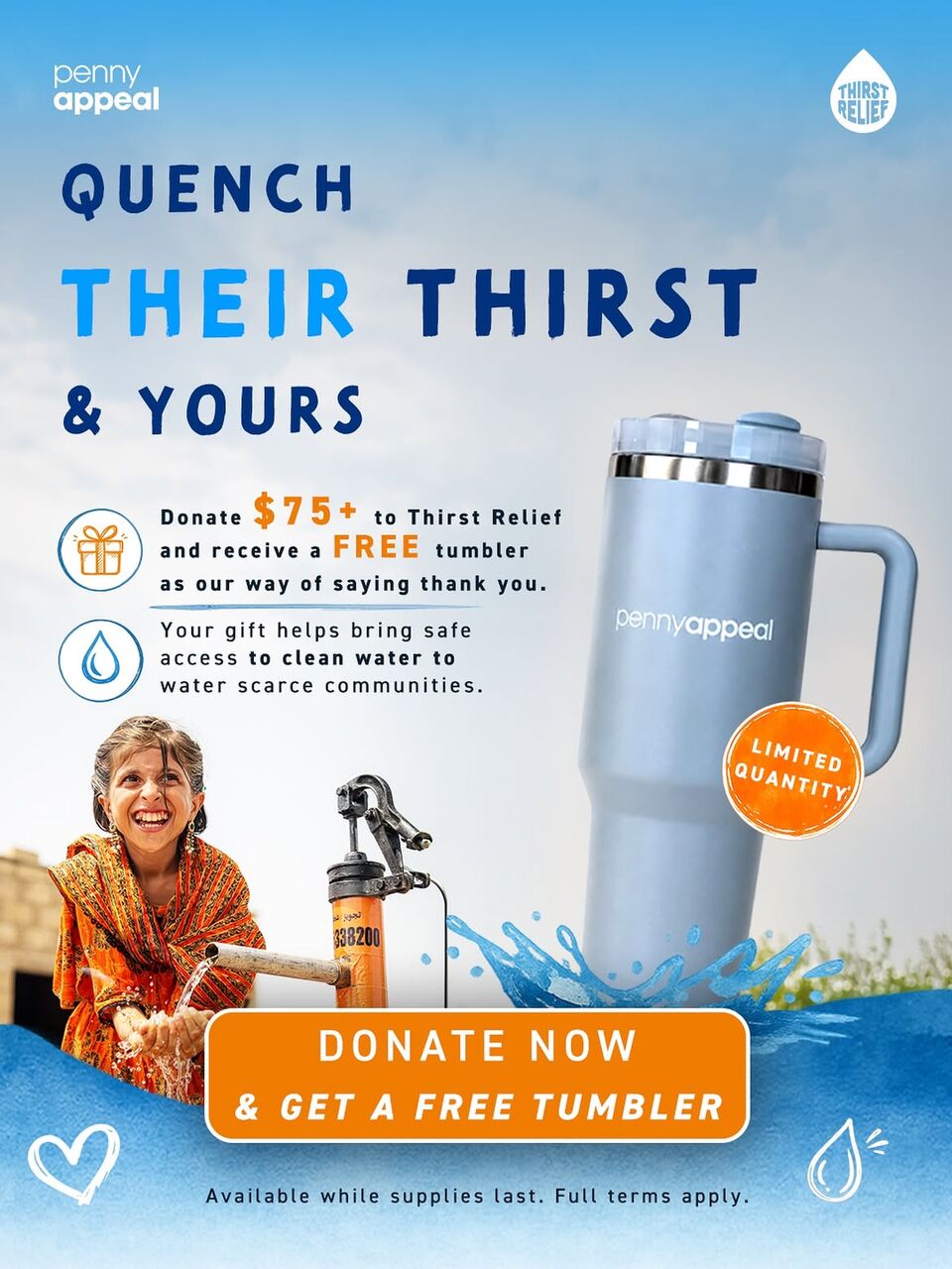 Toronto, Help, Clean Water Donation: Help Quench Their Thirst