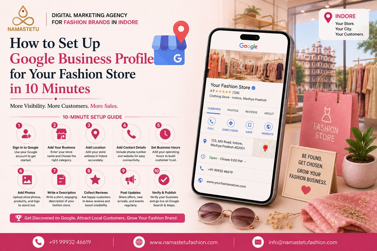 Indore, Marketing, How To Set Up Google Business Profile For Your Fashion Store In 10 Minutes