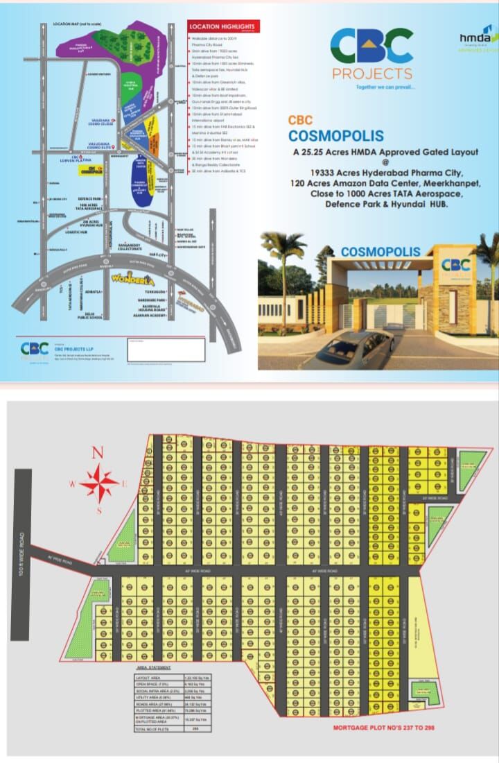 Hyderabad, Residential Plots, INR 16499,  180 Sq. Yard,  Plots For Sale In Hyderabad - Srisailam Highway 9701498367