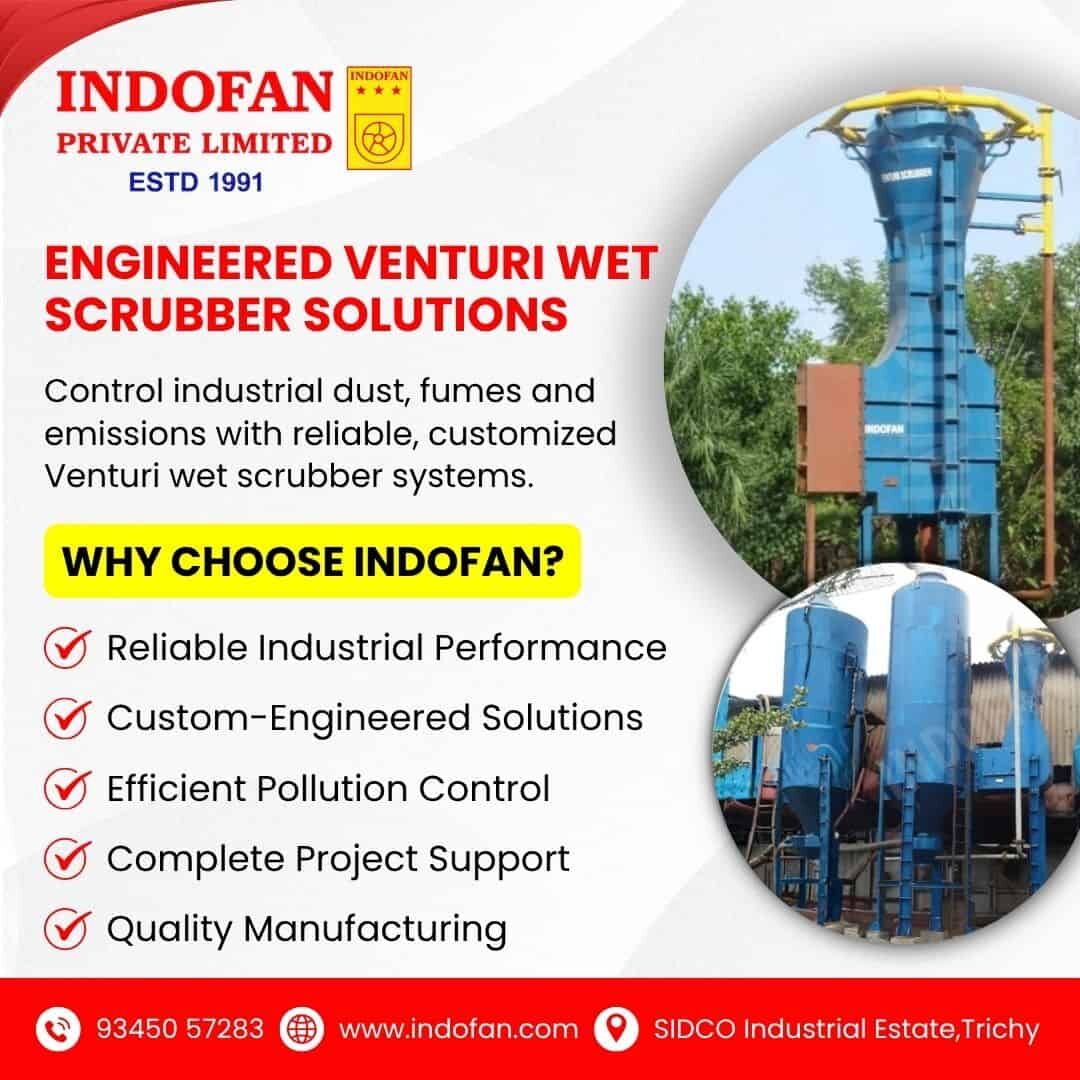 Chennai, Wholesale Products, Engineered Venturi Wet Scrubber Solutions