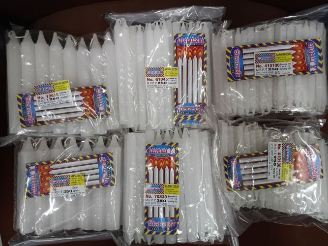 Mumbai, Household Items, INR 150,  HOUSE HOLD PPLAIN WHITE CANDLES- AARYAH DECOR