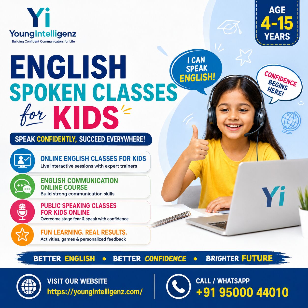 Chennai, Training, English Spoken Classes For Kids In India &ndash; Young Intelligenz