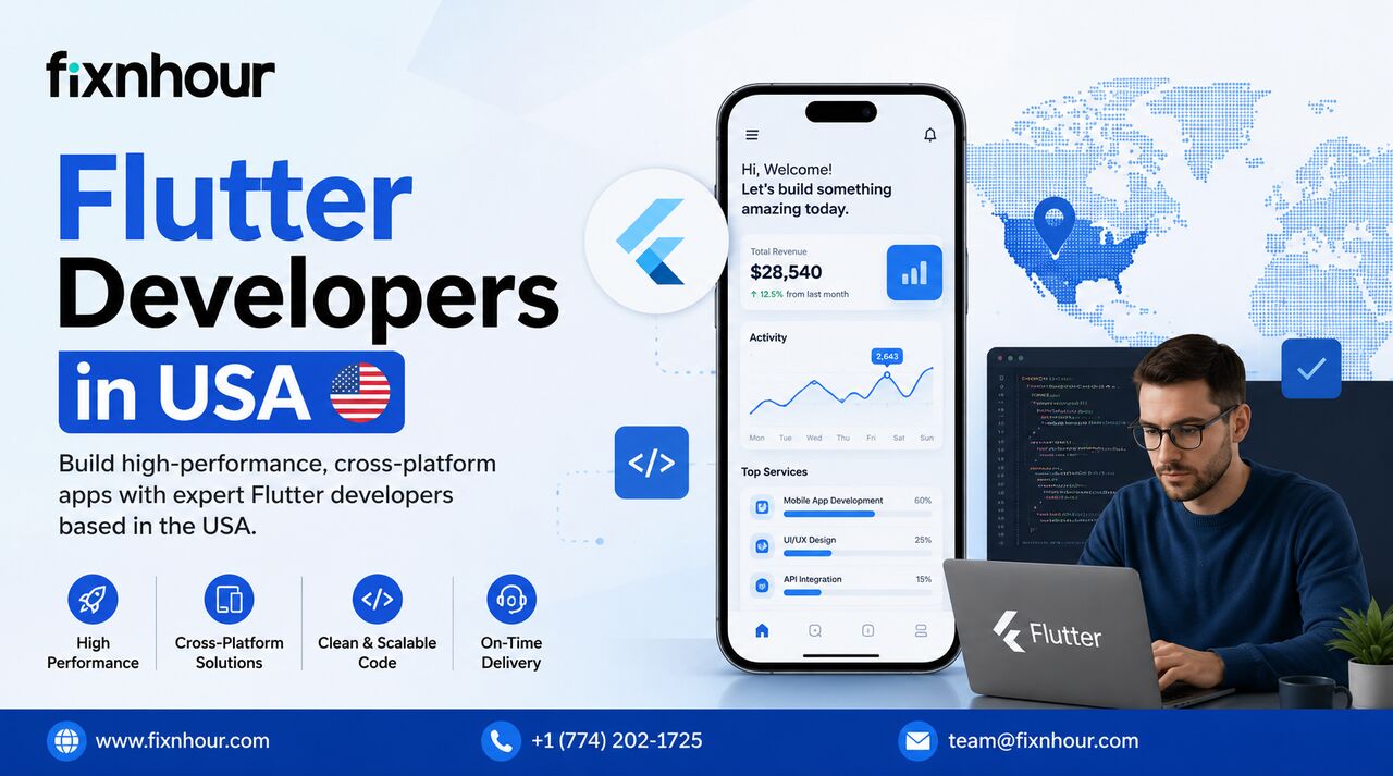 Jaipur, Web Design & Development, Flutter Developers In USA