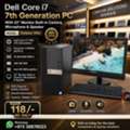BHD 118,  Dell Core I7 7th Gen PC RAM 16GB SSD 256GB 22" Full HD Monitor Built-in Camera, Speaker