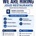 Cleaners, Kitchen Helpers, Sandwich Makers, Shawarma Assistant Chefs, Falafel Makers
