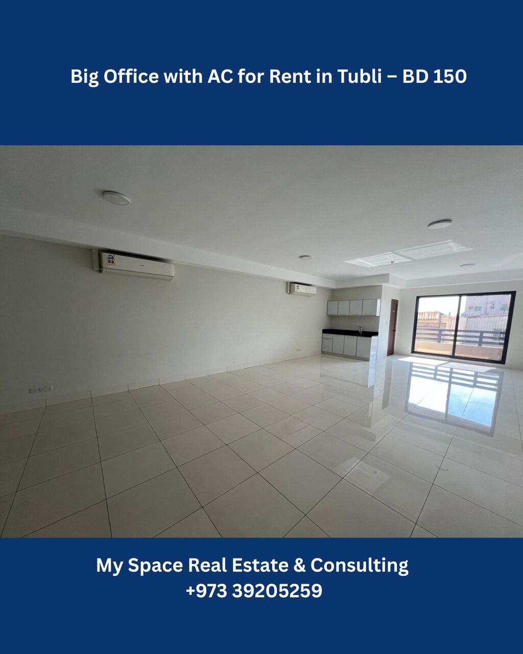 Tubli, Offices, BHD 150,  90 Sq. Meter,  Big Office With AC For Rent In Tubli