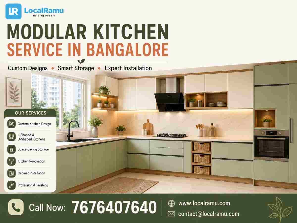 Bangalore, Household, Expert Modular Kitchen Service In Bangalore With LocalRamu