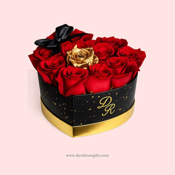 New York, Jewelry, USD 124,  Buy Romantic Heart Box | Flower Gift Birthday Elizabeth NJ