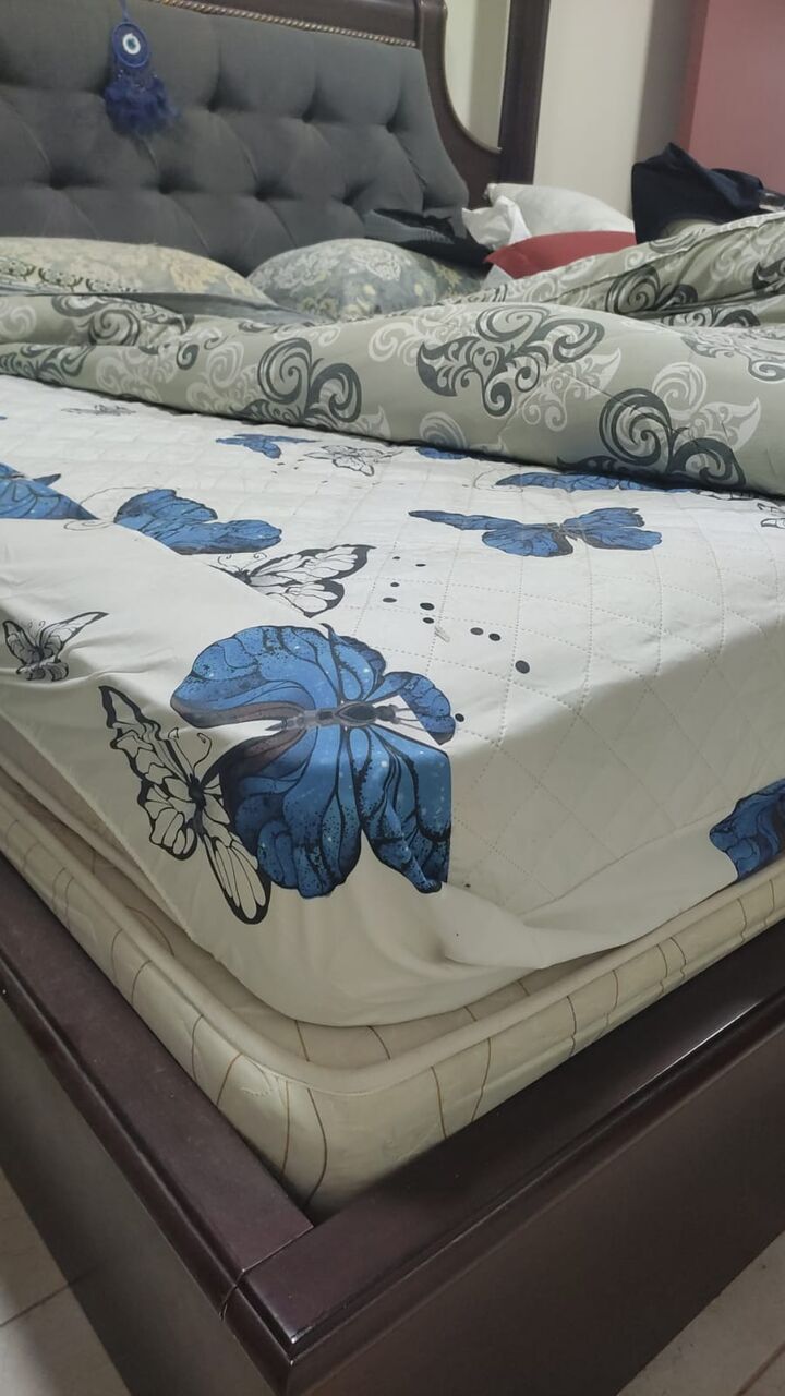 Al Khobar Al Shamalia, Household Items, SAR 800,  Wooden Center Table With 3 Stools ;  Mattress Fluffy Cover (new) ; 6" X 6" New Mattress