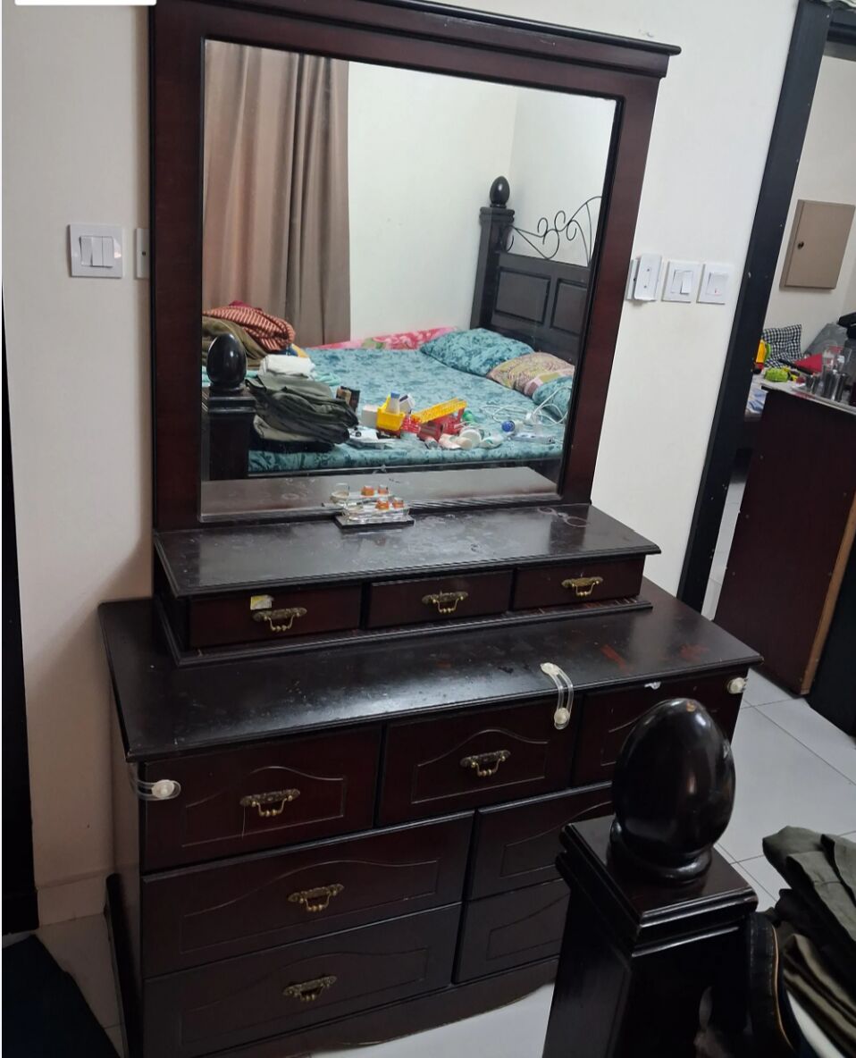 Hidd, Furniture, BHD 60,  King Size Double Bed With Matress . 6 Door Cupboard With 2 Drawers . Big Dressing Table .