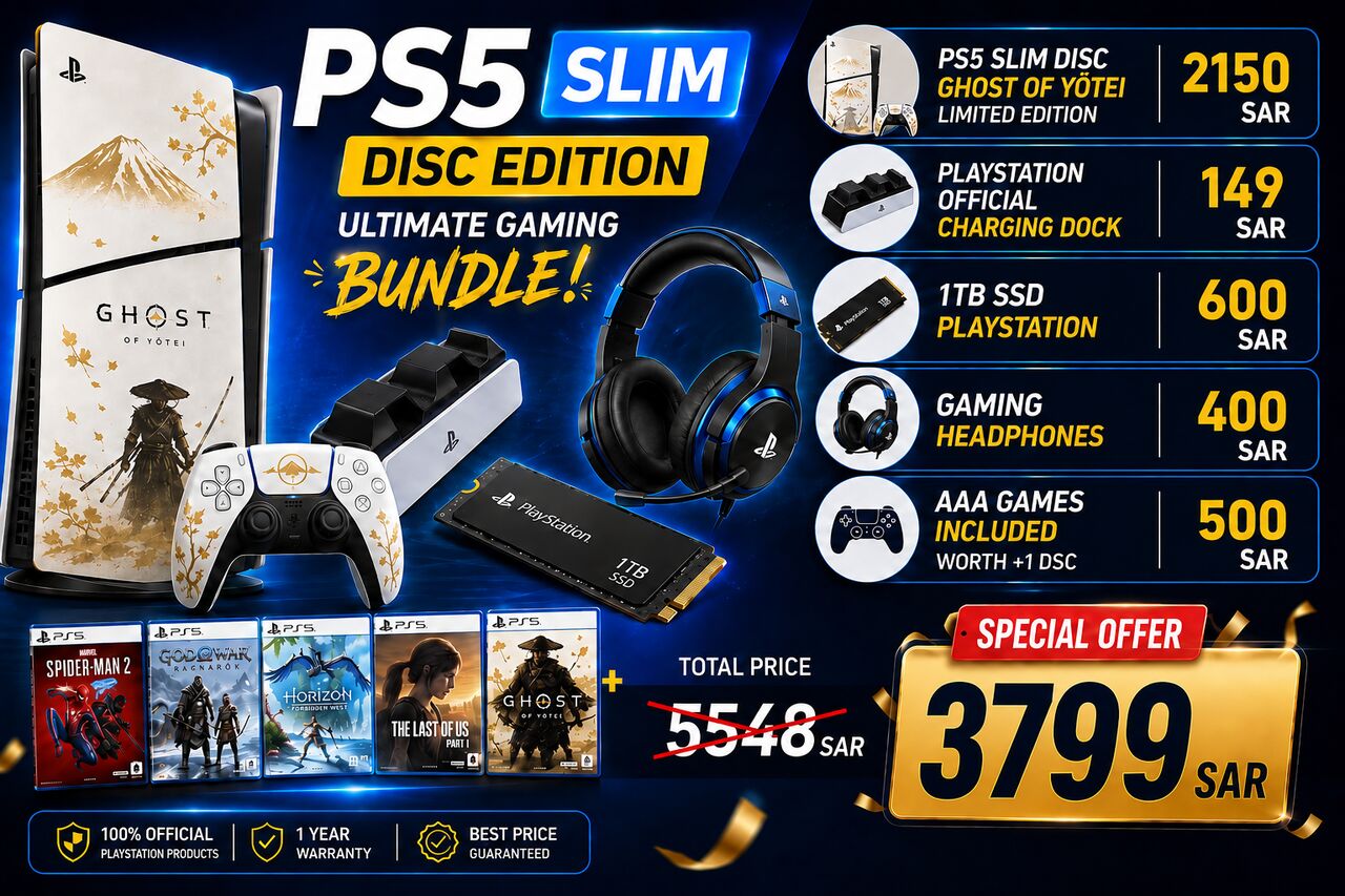 Jeddah, Video Games, SAR 3799,  PS5 Slim Ghost Of Yotei Limited Edition