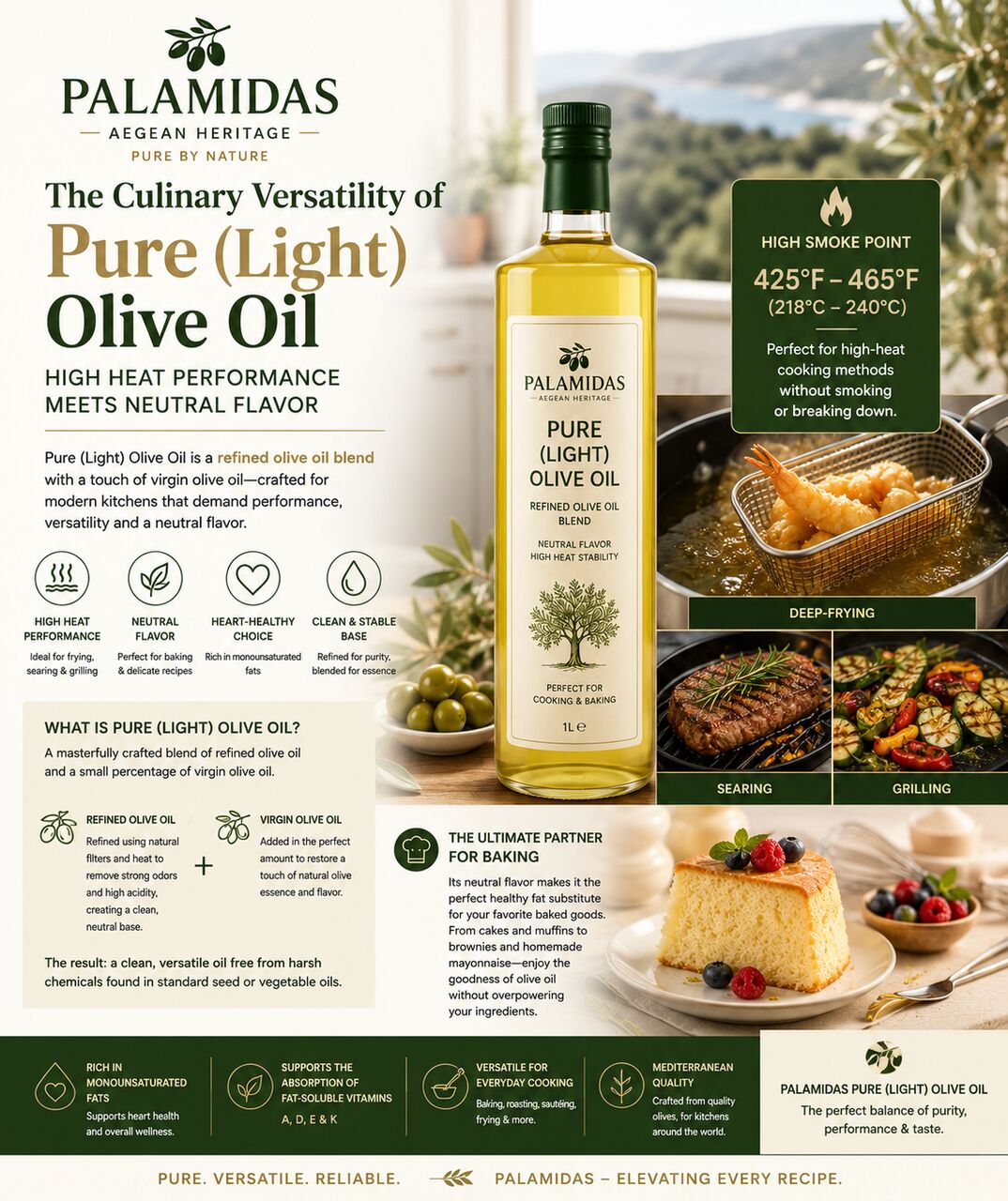 Istanbul, Food, The Culinary Versatility Of Pure (Light) Olive Oil - High Heat Performance Meets Neutral F