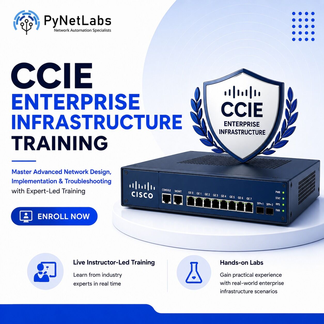 Gurgaon, Education, Master Enterprise Infrastructure With CCIE Enterprise Training