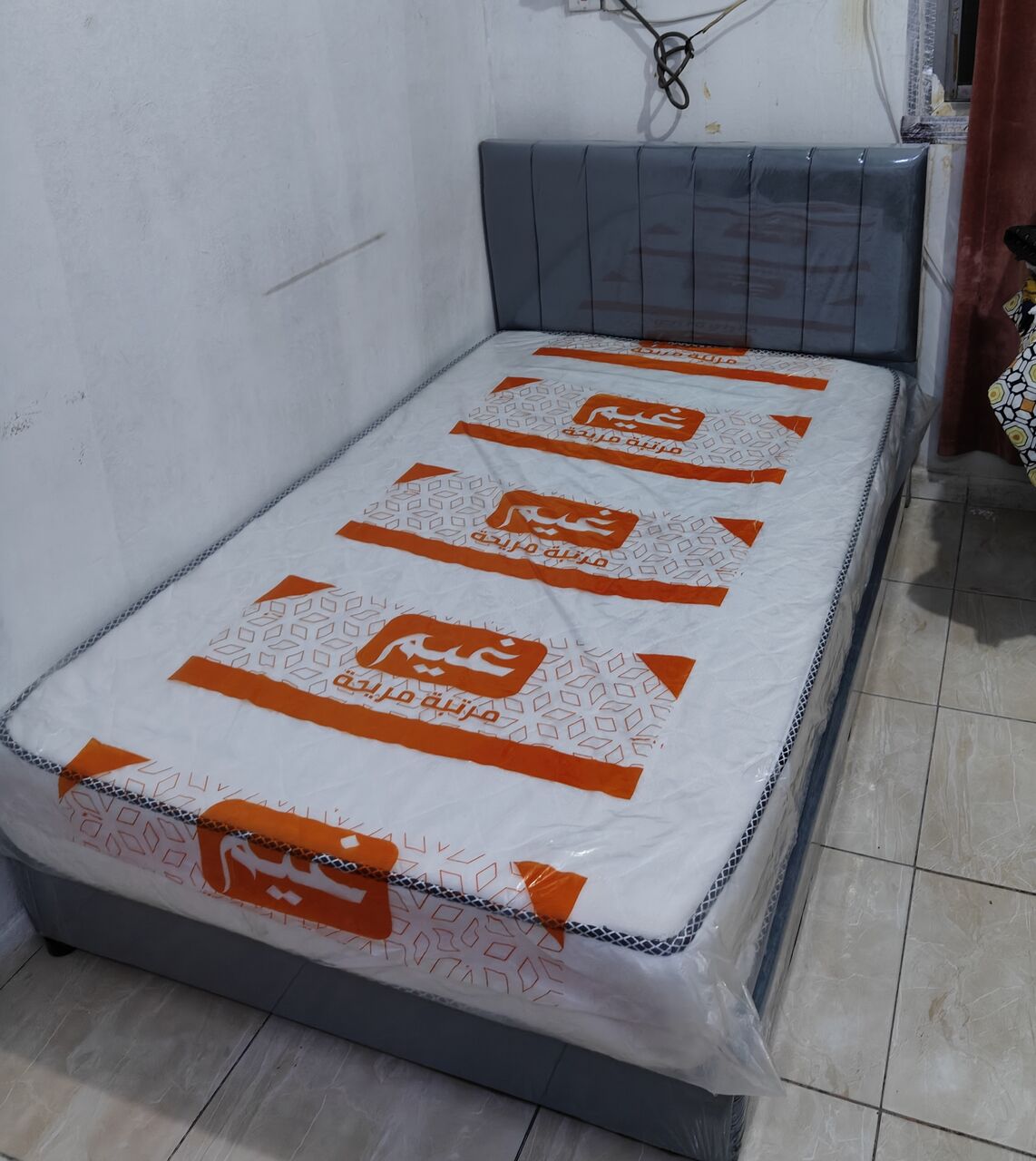 Al Malaz, Furniture, SAR 550,  Brand New Bed With Spring Mattress