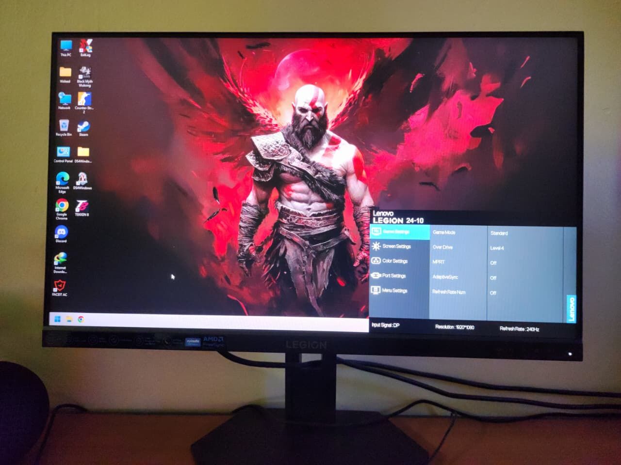 Jeddah, Computers, SAR 550,  Lenovo Legion 24-10 24 Inch 240hz Gaming LCD Monitor