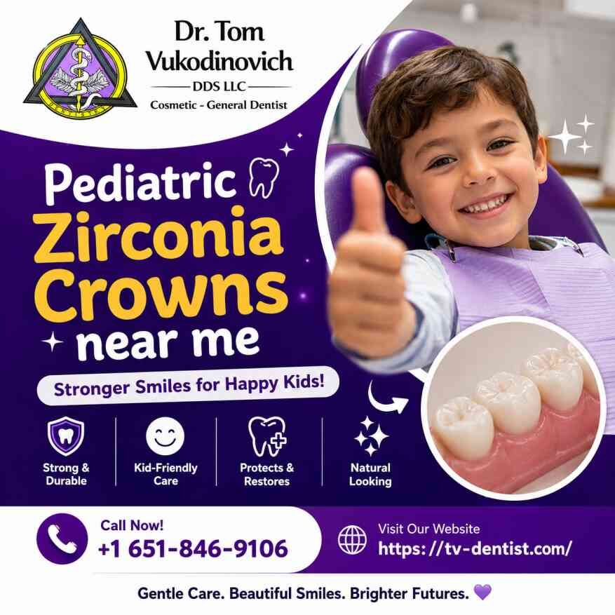 New York, Dental, Natural Looking Pediatric Zirconia Crowns For Kids