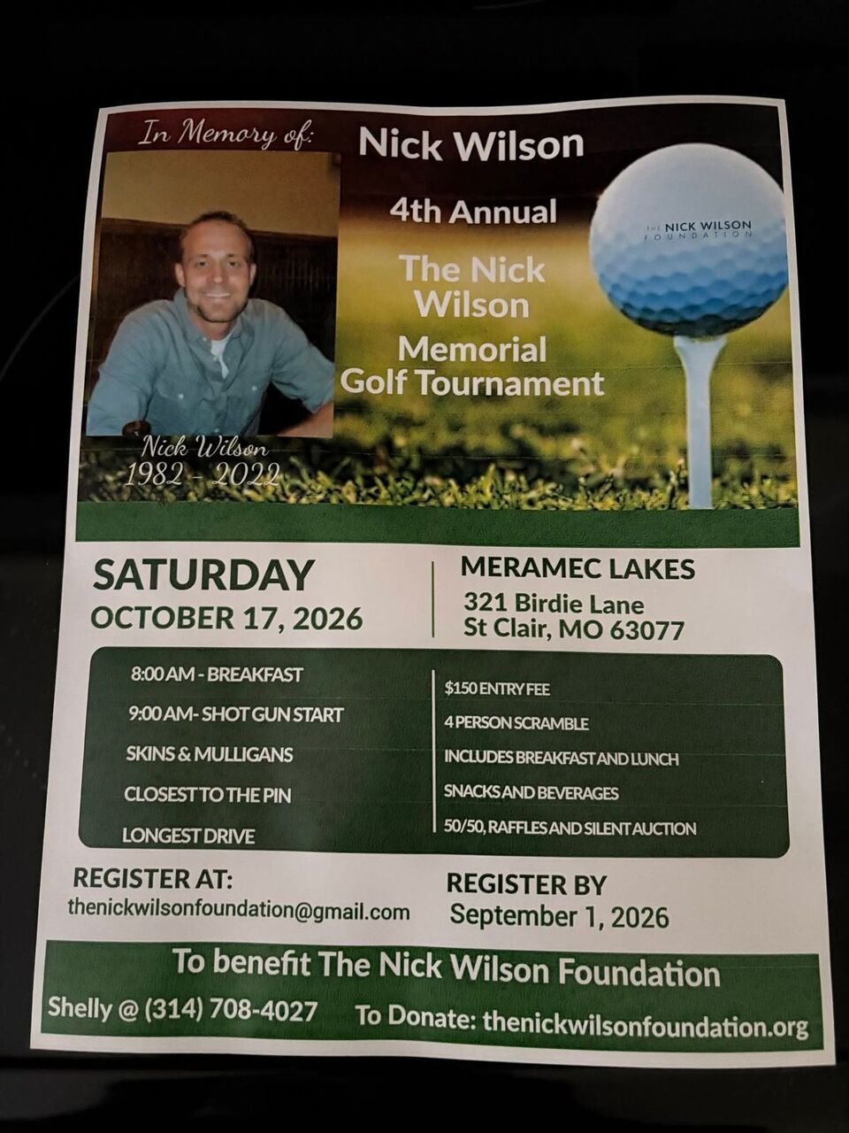 New York, Events, Swinging For Hope: Learn To Live Recovery Sponsors The 4th Annual Nick Wilson Golf Classic