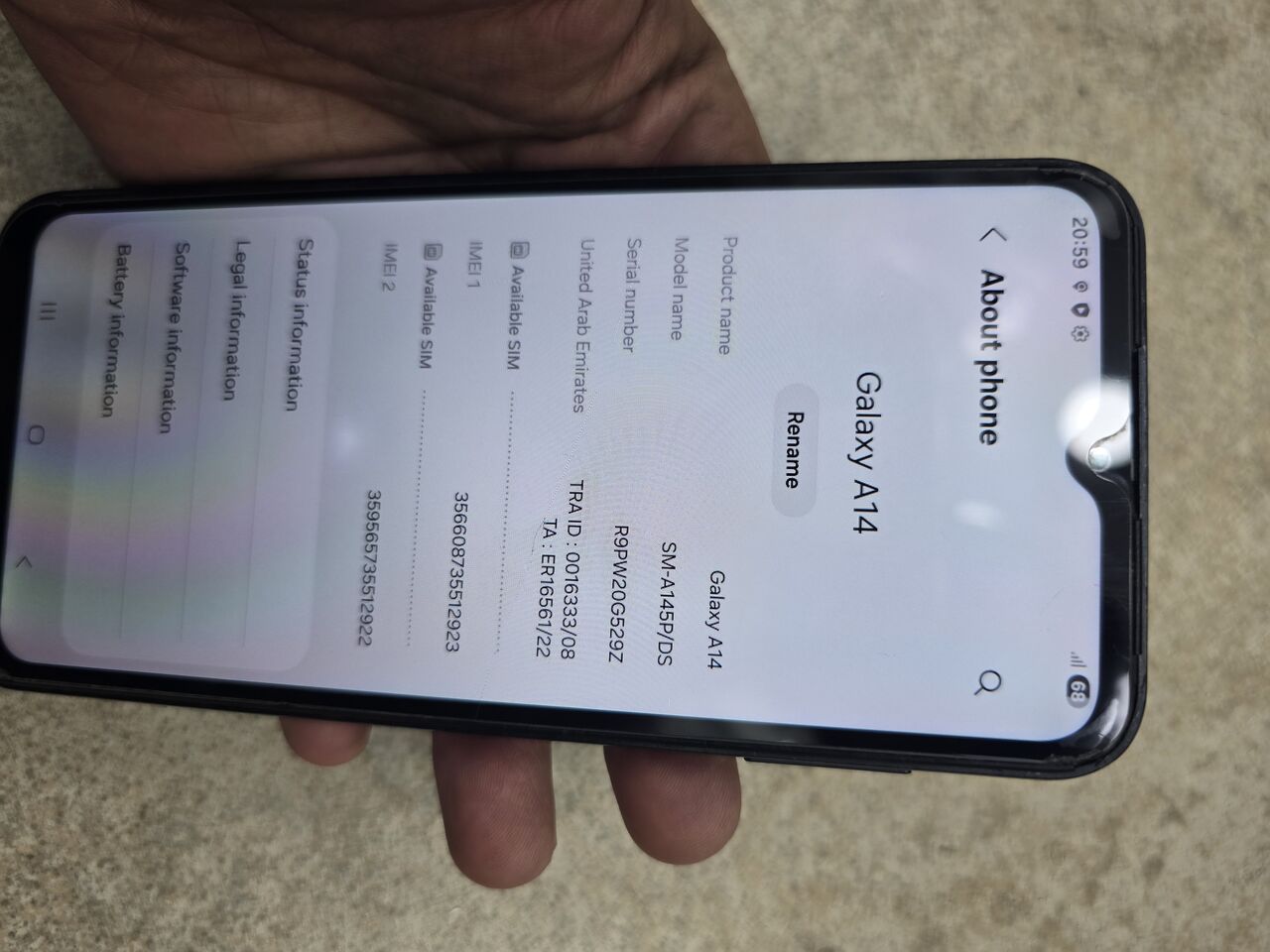 Awali, Mobile Phones, BHD 35,  35bd Used Samsung A14 4g  4/64gb