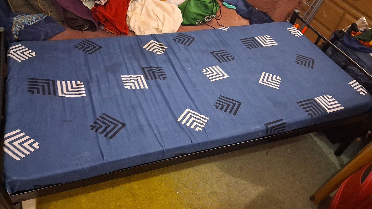 Khobar, Household Items, SAR 100,  Single Bed With Mattress For Sell ( Good Quality And No Damage)