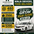 WE ARE HIRRING FOOD DELIVERY DRIVERS FOR NINJA