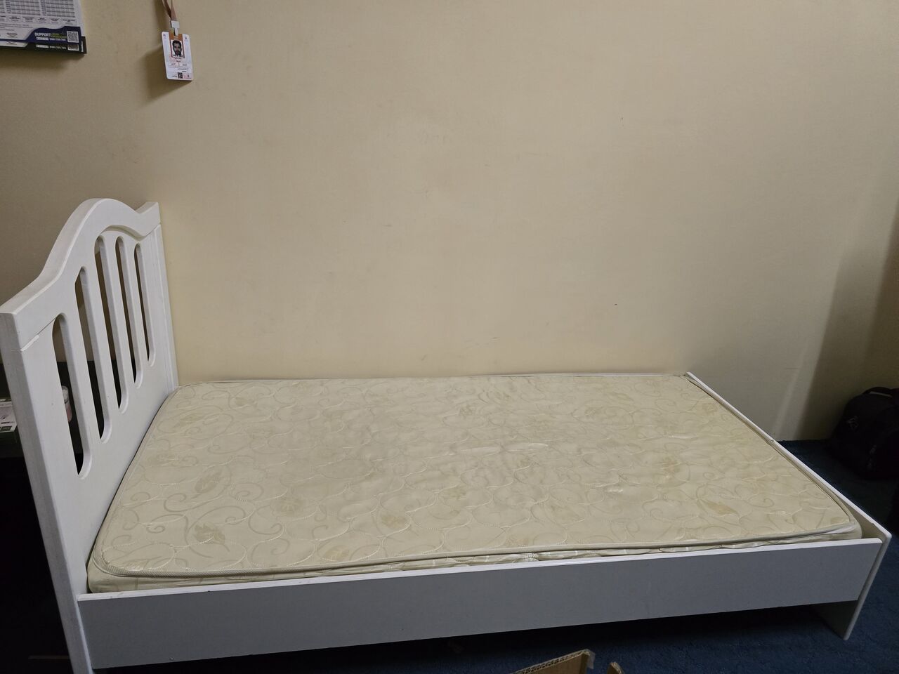 Yanbu, Furniture, SAR 150,  Bed 🛏️ With Mattress For Sale